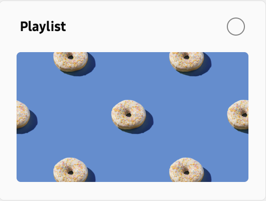 VXT Playlist dashboard start