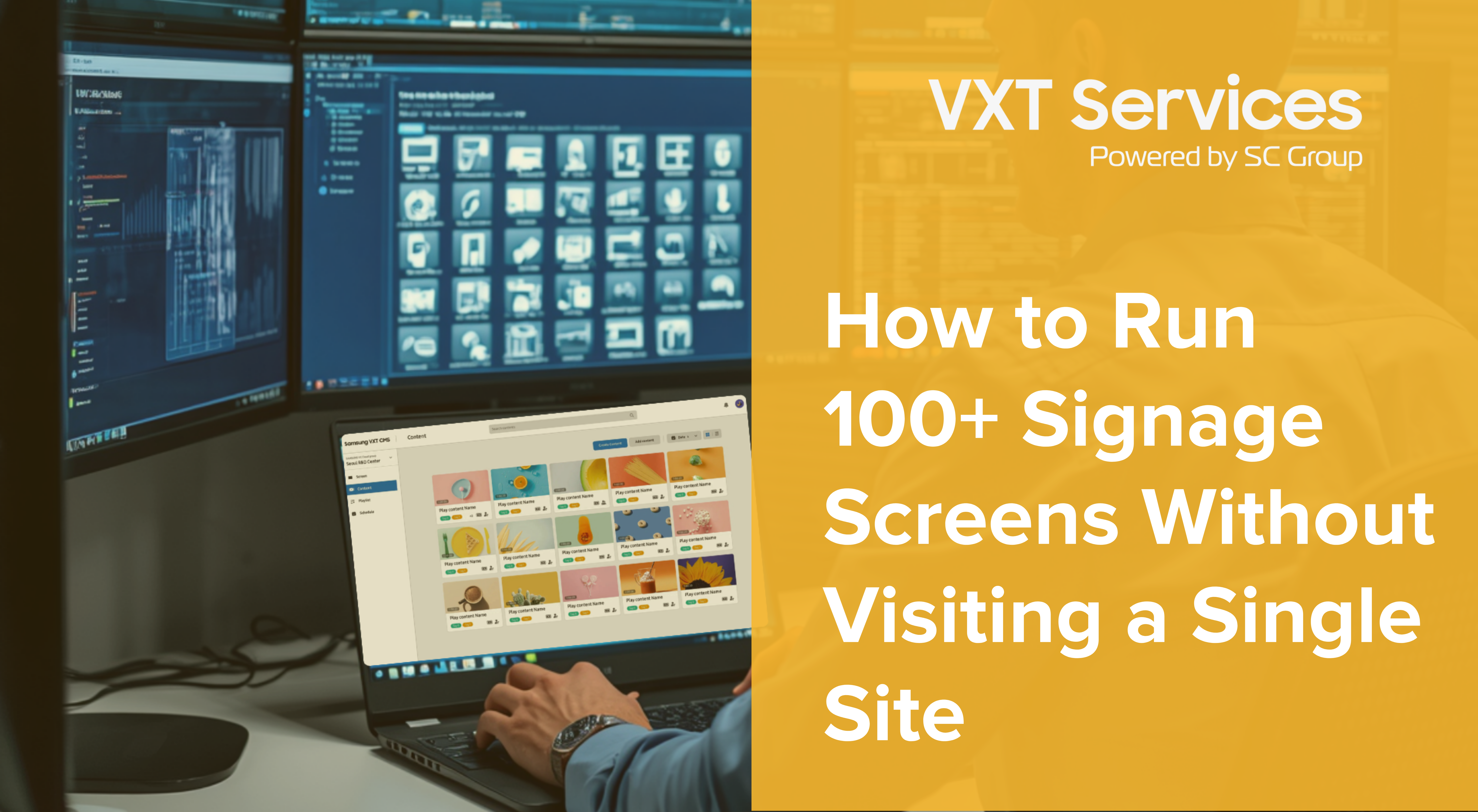 How to Run 100+ Signage Screens Without Visiting a Single Site 