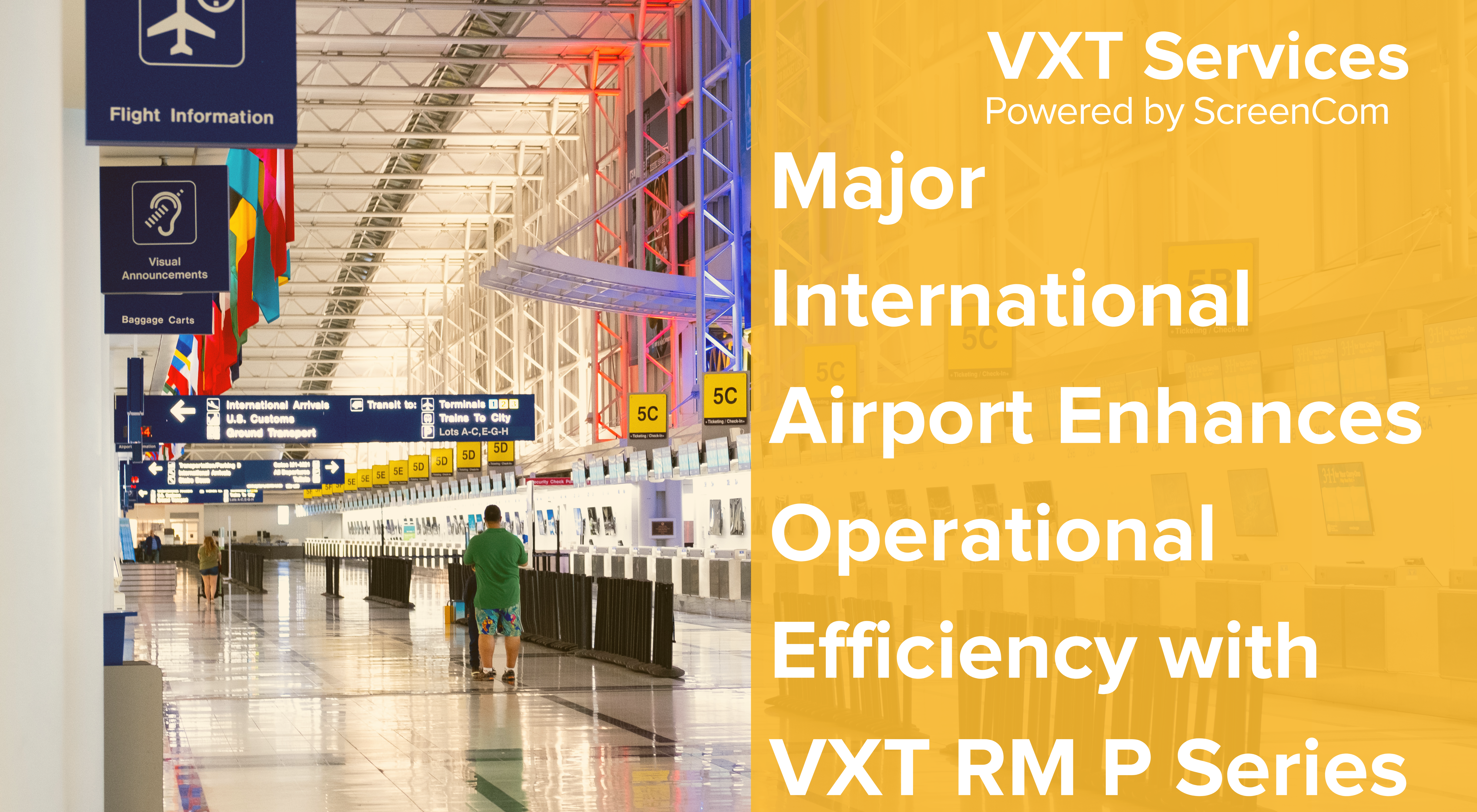 Major International Airport Enhances Operational Efficiency with VXT RM P Series