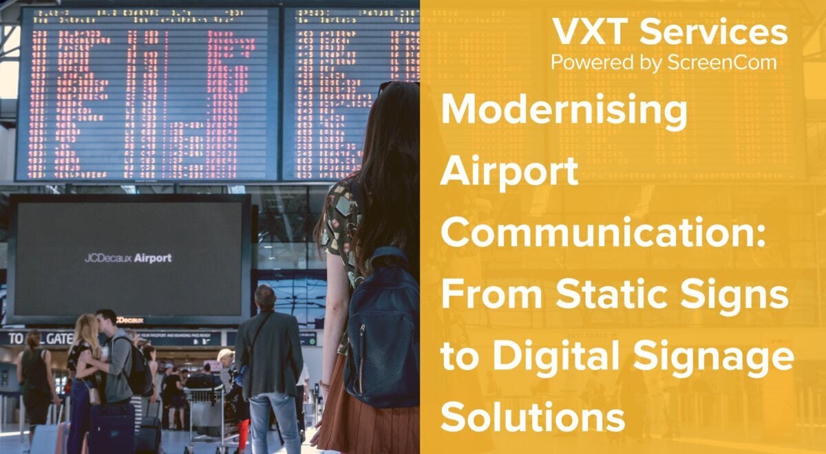 Modernising Airport Communication From Static Signs to Digital Signage Solutions