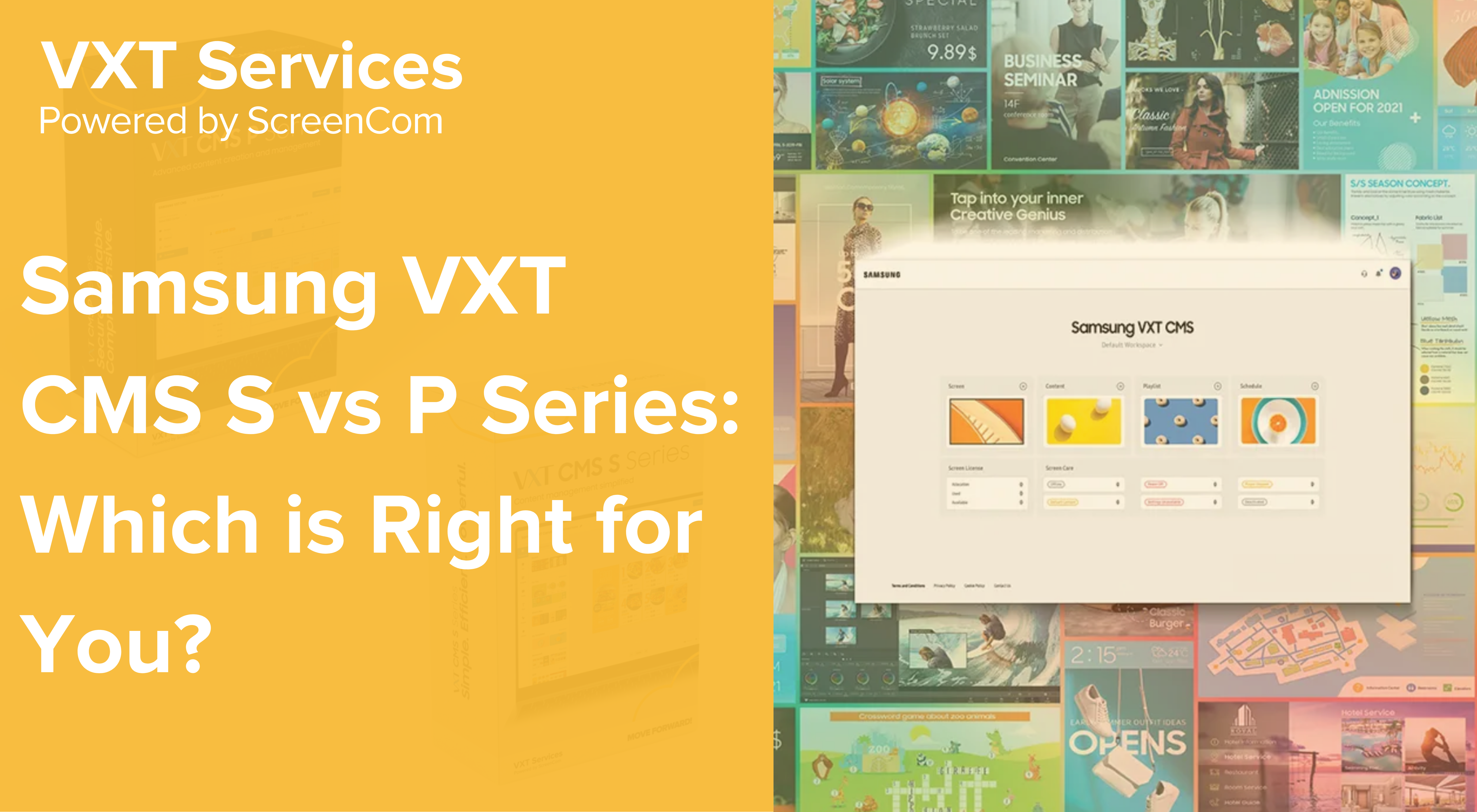 Samsung VXT: CMS S Series vs CMS P Series - Which is Right for You?