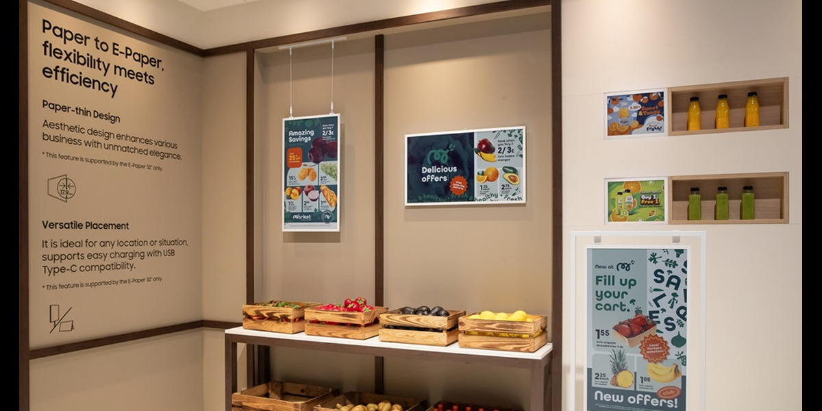 Samsung E-Paper and Samsung VXT: The Perfect Digital Signage Solution