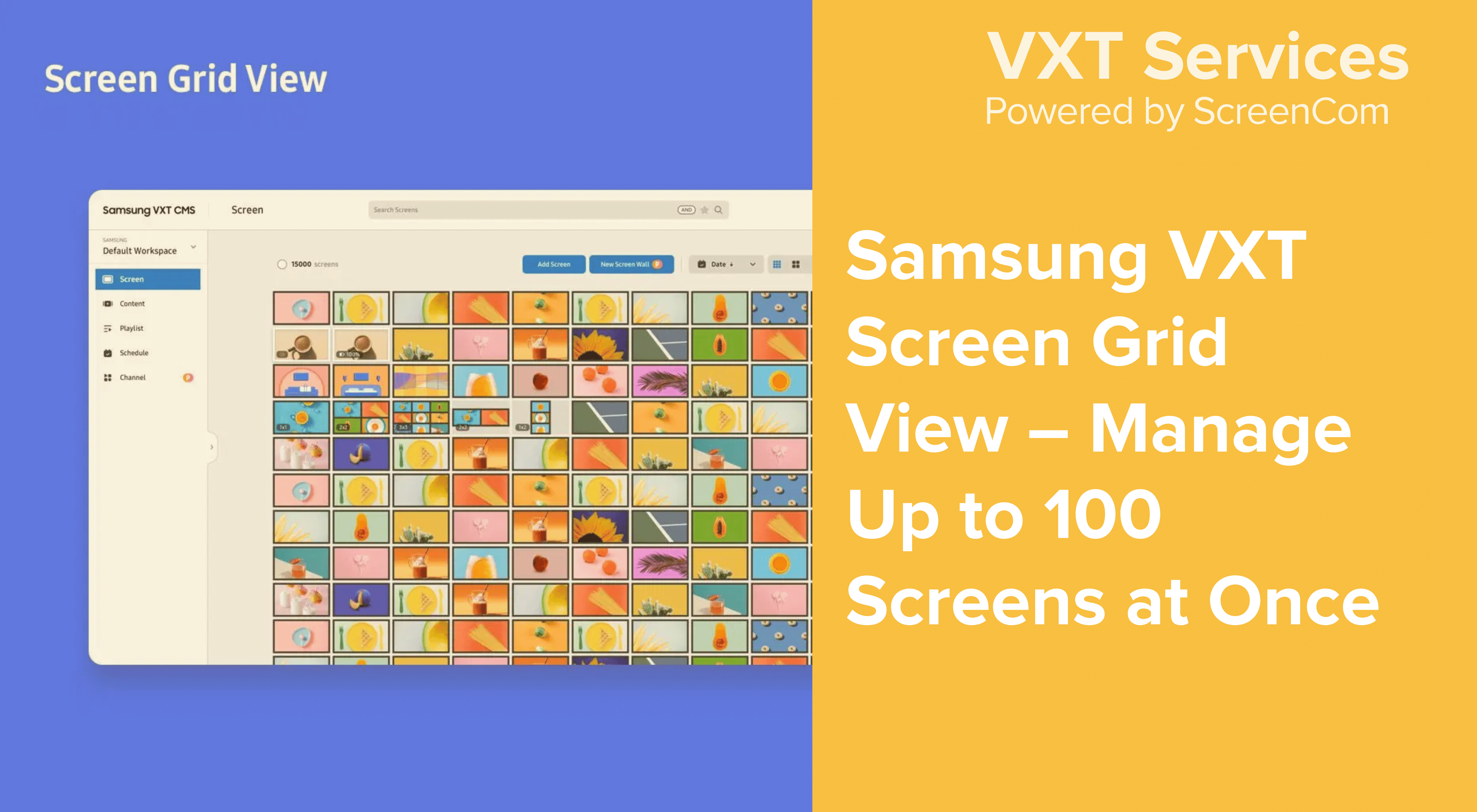 Samsung VXT Screen Grid View 